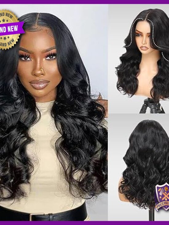 13x6 HD Lace Front Human Hair Wig with Curtain Bangs, Glueless main image 6